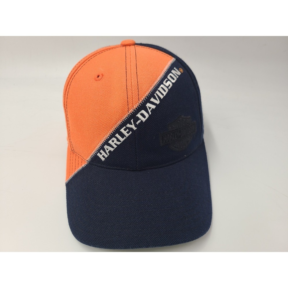 Vintage Harley Davidson Motorcycles American Needle Snapback Hat Cap Wool Blend
